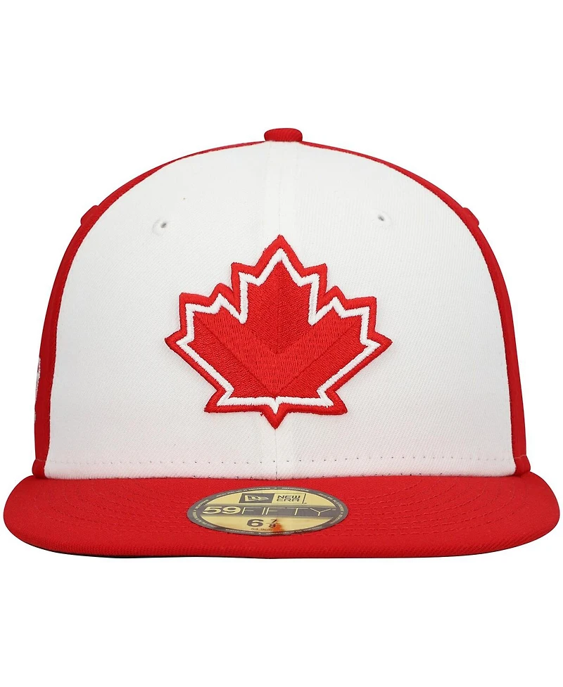Men's New Era White Vancouver Canadians Authentic Collection Team Alternate 59FIFTY Fitted Hat