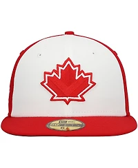Men's New Era White Vancouver Canadians Authentic Collection Team Alternate 59FIFTY Fitted Hat