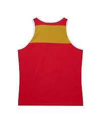 Men's Mitchell & Ness Scarlet, Gold San Francisco 49ers Heritage Colorblock Tank Top