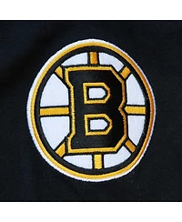 Men's Mitchell & Ness Black Boston Bruins Legendary Slub Hoodie Long Sleeve T-shirt