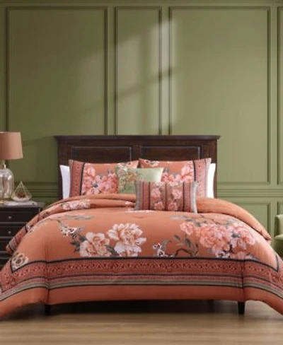 Bebejan Rossana 100 Cotton Sateen 5 Piece Reversible Comforter Set