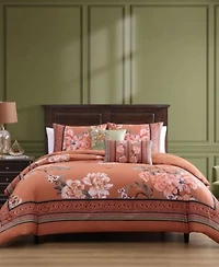 Bebejan Rossana 100 Cotton Sateen 5 Piece Reversible Comforter Set