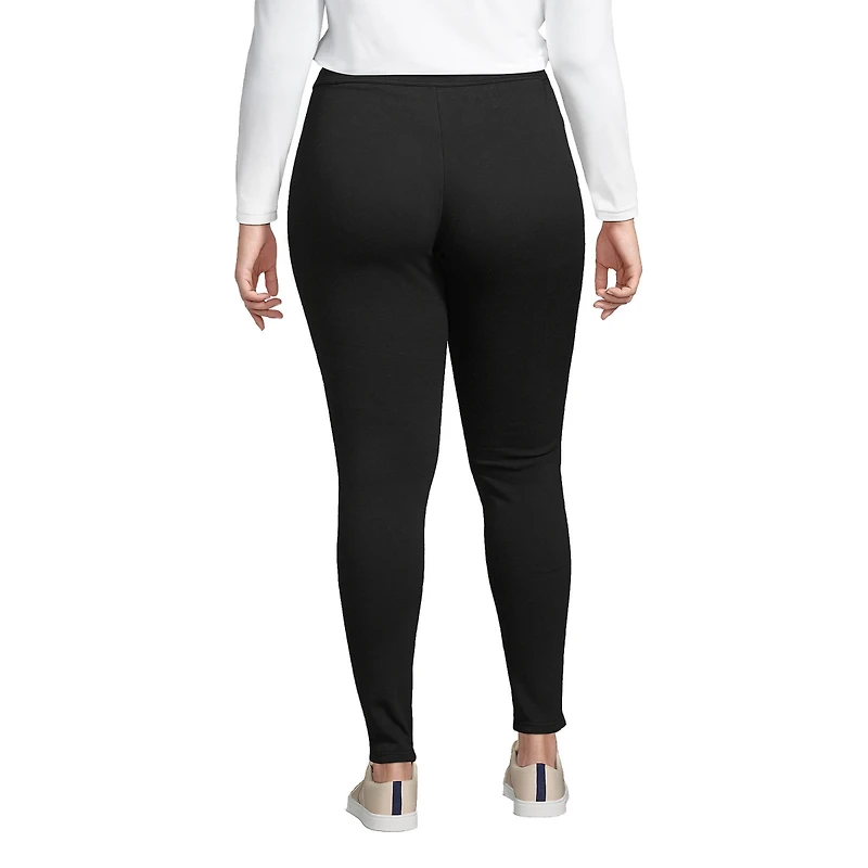 Lands' End Plus High Rise Serious Sweats Fleece Lined Pocket Leggings