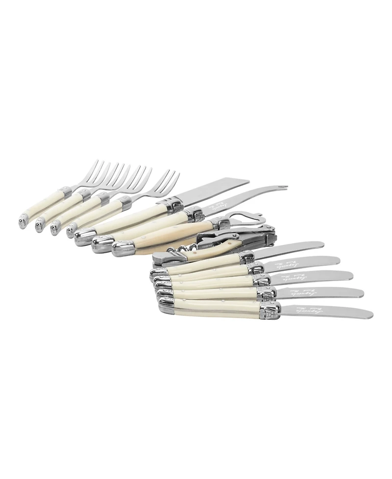 French Home Laguiole Ultimate 13-Piece Charcuterie and Barware Set with Handles