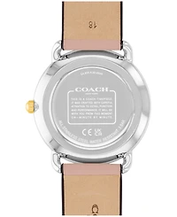 Coach Women's Elliot Blush Leather Strap Watch, 36mm
