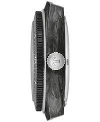 Tissot Men's Swiss Automatic Sideral S Yellow Perforated Rubber Strap Watch 41mm