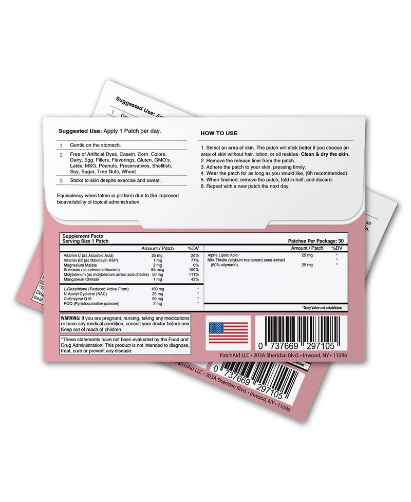 Glutathione Plus Patch by PatchAid (30-Day Supply)