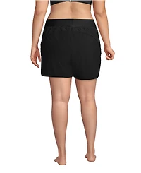 Lands' End Plus SunShade Upf 50 5" Board Shorts with Panty