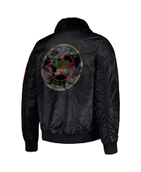 Men's Starter x Ty Mopkins Black Houston Astros Black History Month Satin Full-Zip Jacket