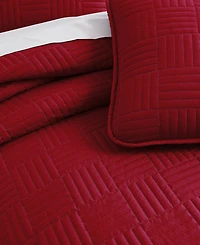 Southshore Fine Linens Grid 3-Pc. Quilt Set