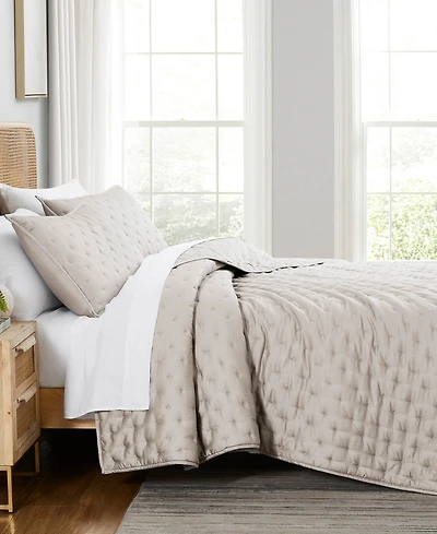 Southshore Fine Linens Luxurious 100% Viscose 3-Pc. Quilt Set