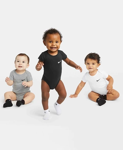 Nike Baby Boys or Girls Mini Me Essential Bodysuits, Pack of 3