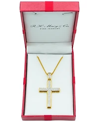 Men's Diamond Cross 22" Pendant Necklace (1 ct. t.w.)