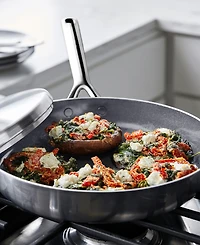 GreenPan GP5 Stainless Steel Healthy Ceramic Nonstick Covered 12" Fry pan