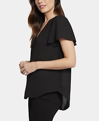 Nydj Women's Flounce Sleeve Blouse