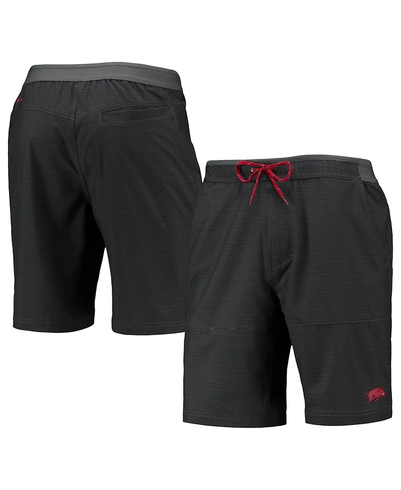 Men's Columbia Charcoal Arkansas Razorbacks Twisted Creek Omni-Shield Shorts