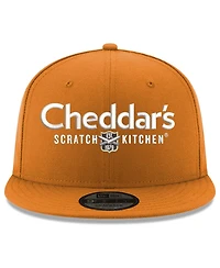 Men's New Era Orange Kyle Busch 9FIFTY Cheddar's Adjustable Hat