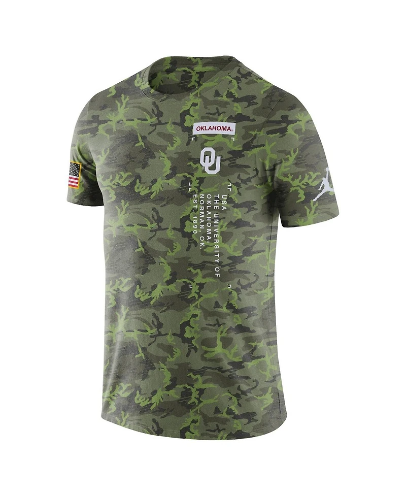 Men's Jordan Camo Oklahoma Sooners Military-Inspired T-shirt