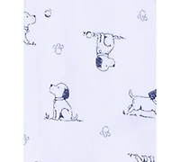 Little Me Baby Boys Puppy Toile Coverall and Hat, 2 Piece Set