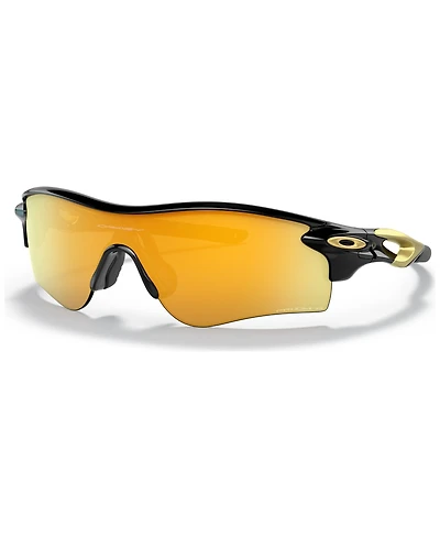 Oakley Men's Polarized Low Bridge Fit Sunglasses, OO9206 RadarLock Path 38