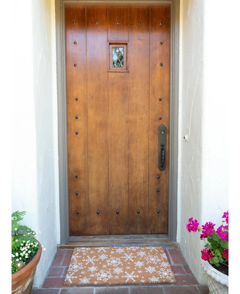 Kaf Home Coir Doormat, Snowflake