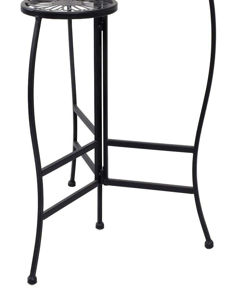Rosemary Lane Metal Indoor Outdoor 3 Tier Floral Plant Stand