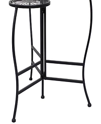Rosemary Lane Metal Indoor Outdoor 3 Tier Floral Plant Stand