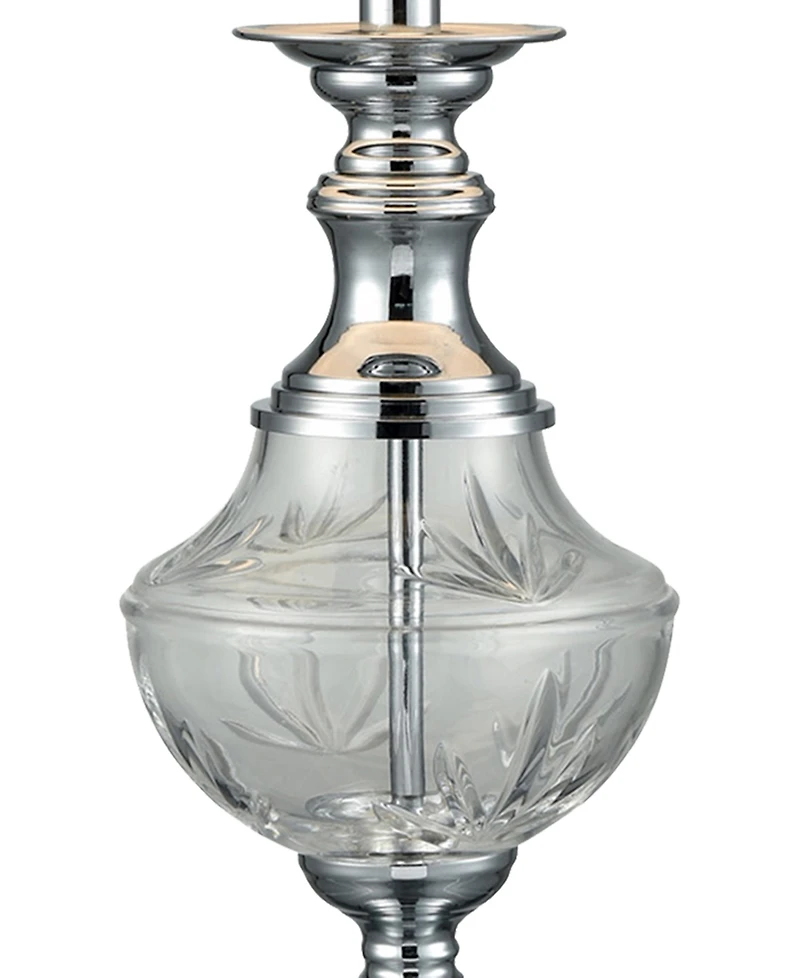 Dale Tiffany Frosted Murray Lead Crystal Table Lamp