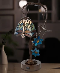Dale Tiffany Bird on Vine Dragonfly Table Lamp