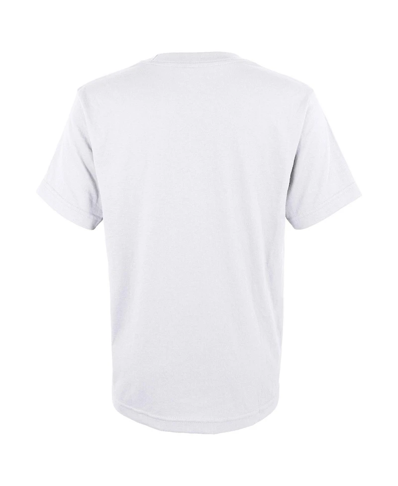 Big Boys and Girls Outerstuff White Denver Nuggets 2023 Nba Western Conference Champs Locker Room T-shirt