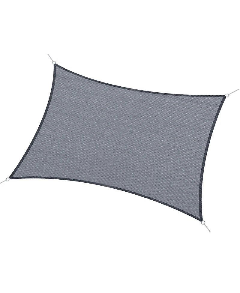 20' x 13' Recgle Outdoor Patio Portable Shade Canopy Sun Sail