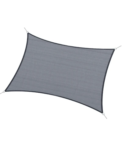 20' x 13' Recgle Outdoor Patio Portable Shade Canopy Sun Sail