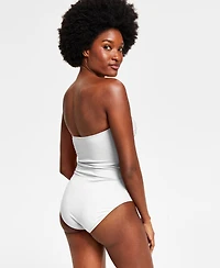 Anne Cole Twist-Front Ruched One-Piece Swimsuit