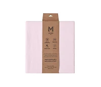 Gots Certified Organic Knit Cotton Crib Sheets, Rose Pink