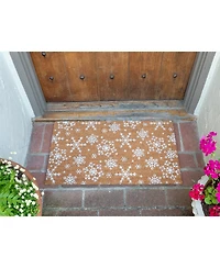Kaf Home Coir Doormat, Snowflake