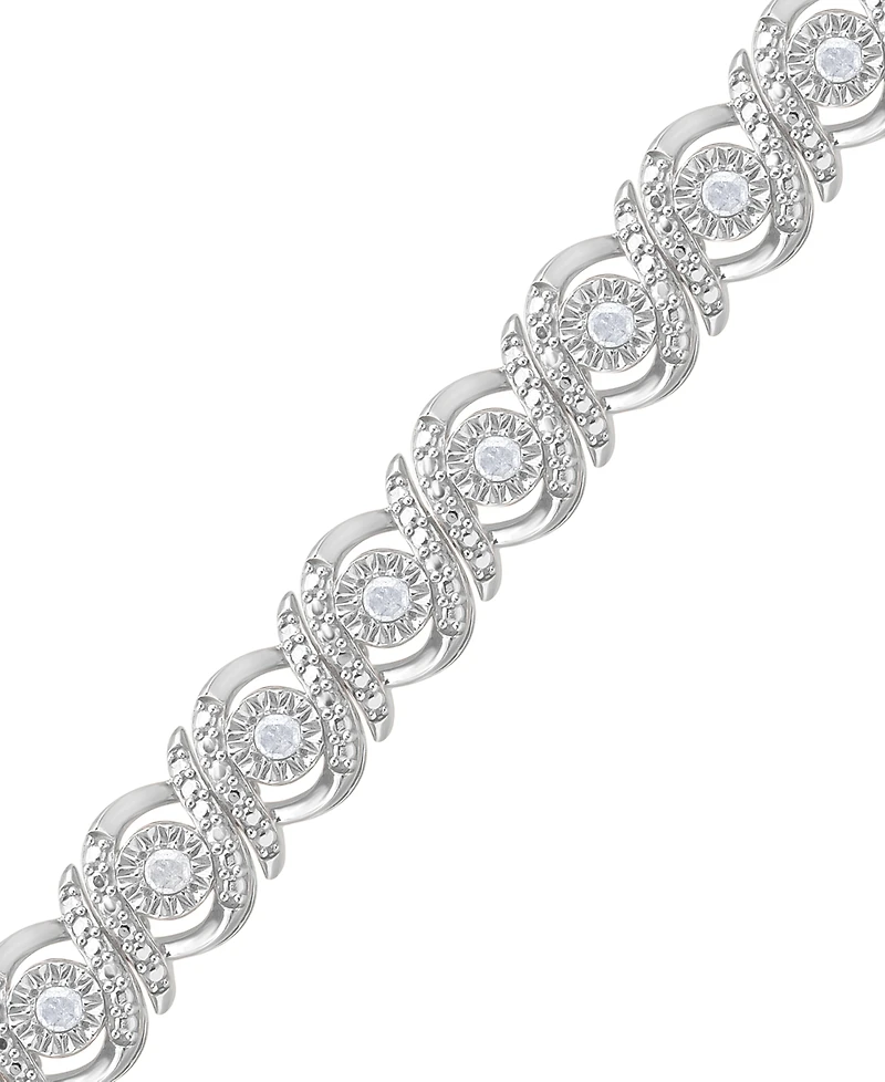 Diamond Swirl Tennis Bracelet (1/2 ct. t.w.)