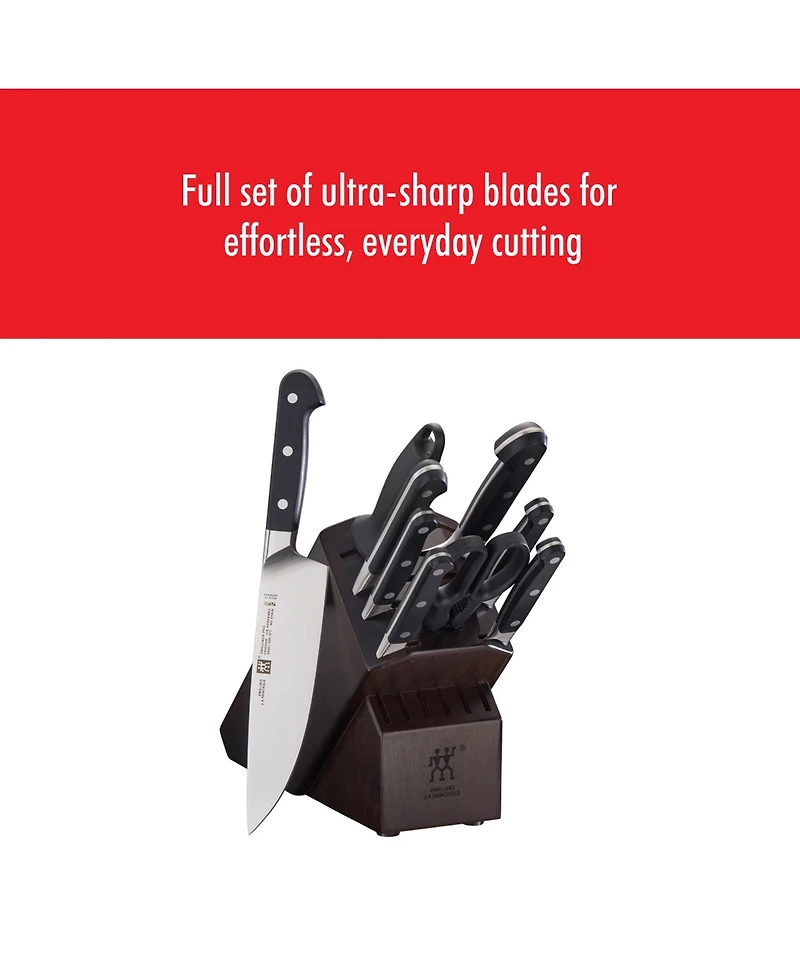 Zwilling Pro 10pc Block Set with Walnut Block