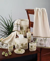 Avanti Colony Palm Tree Textured Ceramic Toothbrush Holder