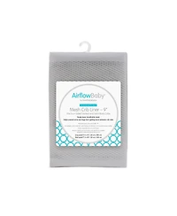 BreathableBaby AirflowBaby Breathable Mesh Liner for Full-Size Cribs, 9"H (23cm) Essential 2mm (Size 4FS Covers 3 or 4 Sides)