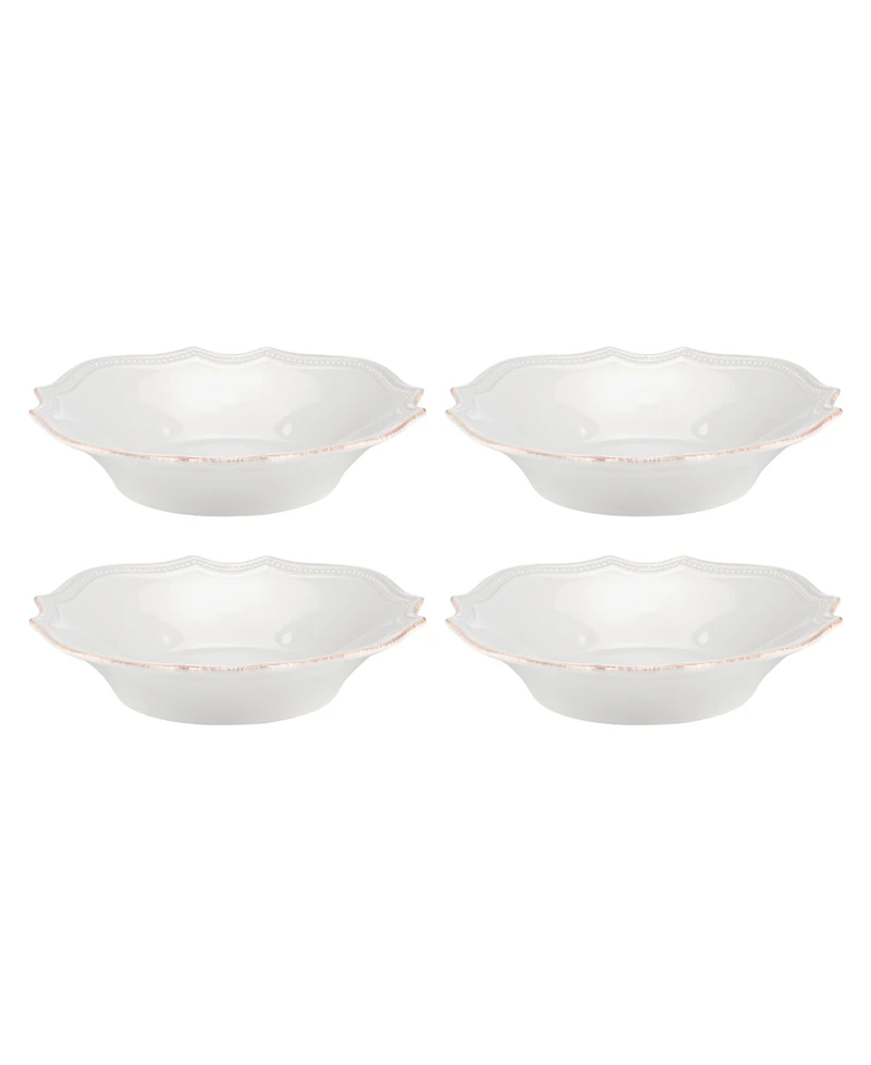 Lenox French Perle Bead Pasta Bowls, Set Of 4