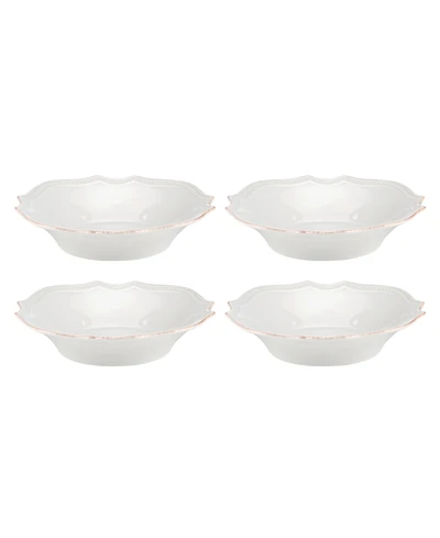 Lenox French Perle Bead Pasta Bowls, Set Of 4
