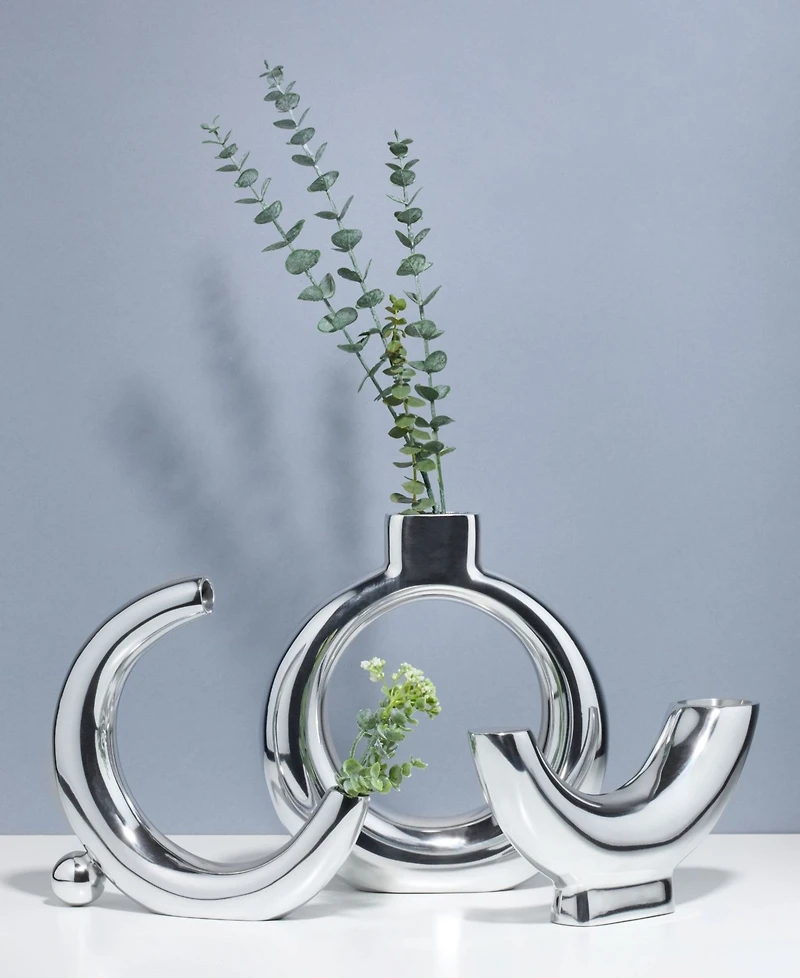 Nambe Solarium Cresent Moon Vase