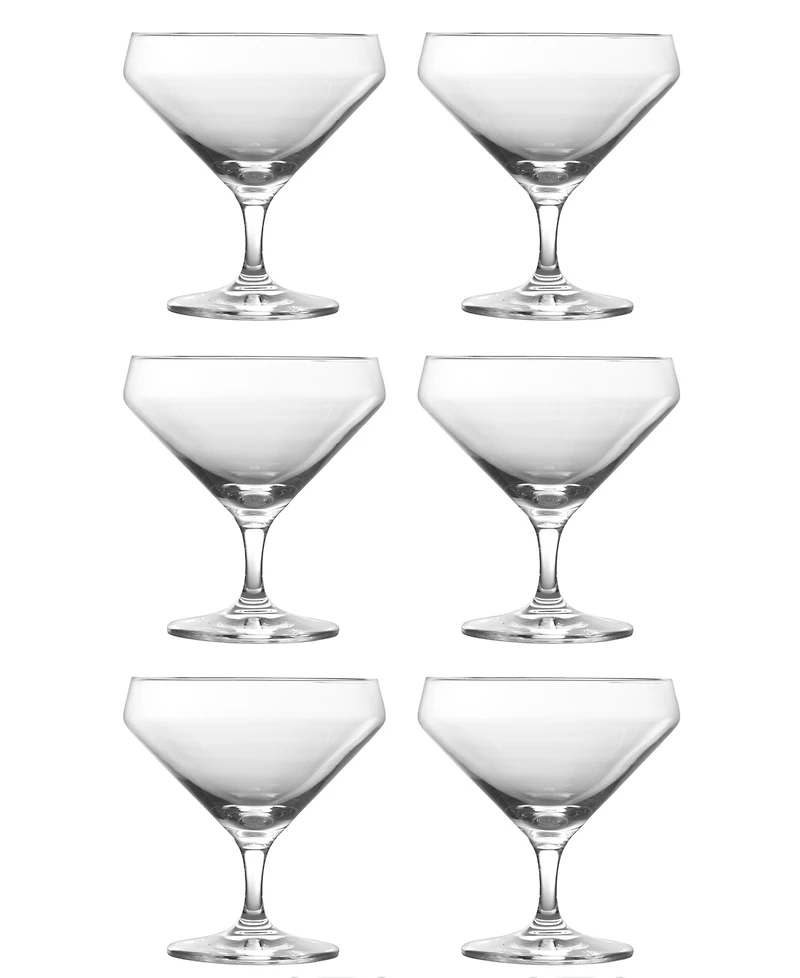 Zwiesel Glas Pure Short Stem Martini 23.3 oz, Set of 6