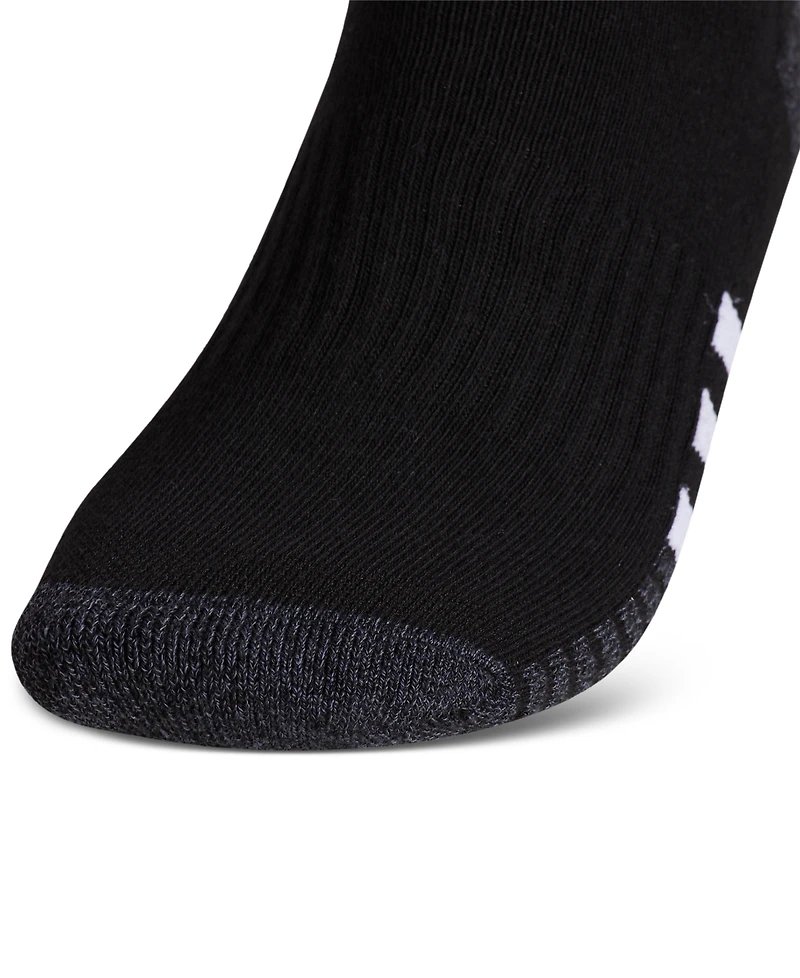 adidas Men's 3-pk. Cushioned Quarter Logo Socks