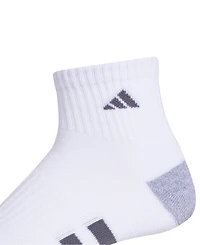 adidas Men's 3-pk. Cushioned Quarter Logo Socks