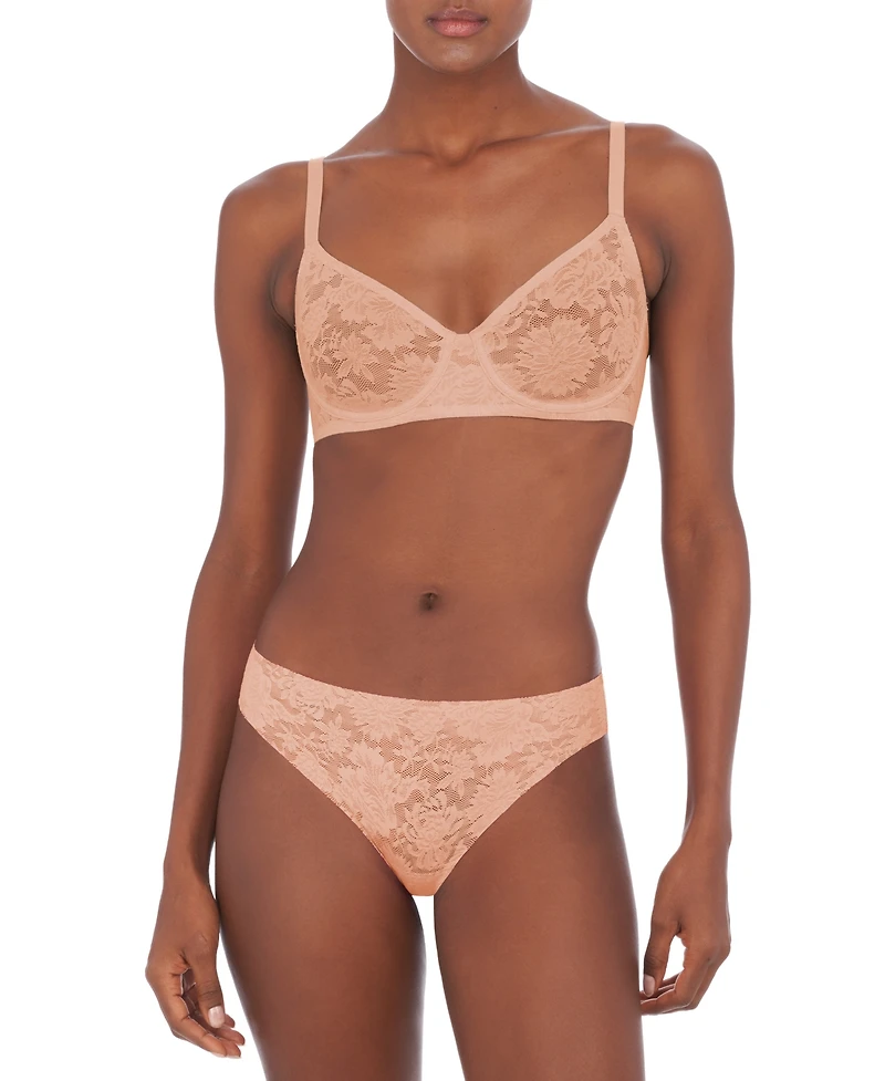 Natori Women's Levitate Unlined Underwire Lace Bra 724320