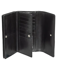 Mancini South Beach Rfid Secure Quadruple Fold Wallet