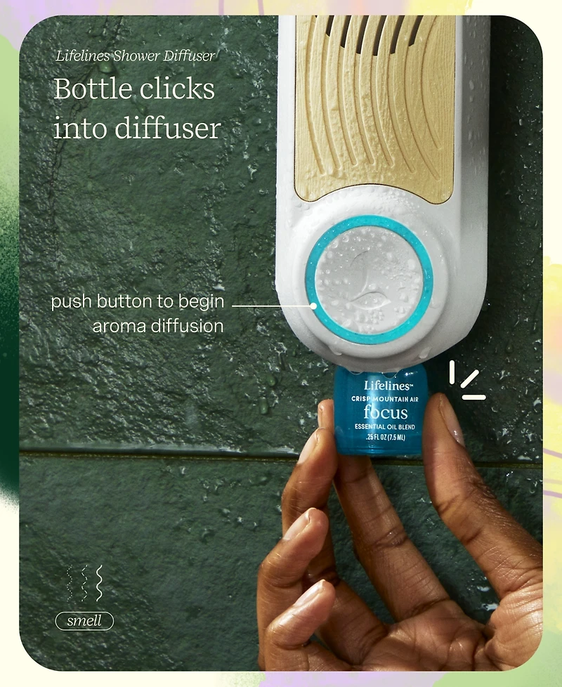 Lifelines Shower Diffuser Plus Essential Oil Blend