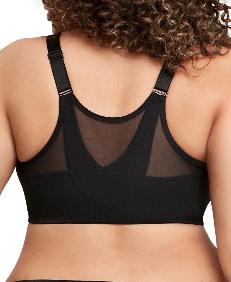 Women's Full Figure Plus MagicLift Front Close Posture Back Support Bra 1265