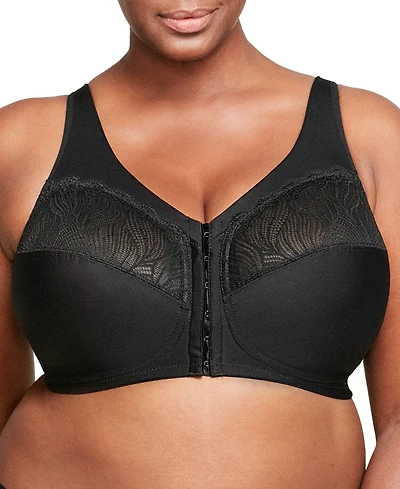 Glamorise Plus Full Figure Magiclift Natural Shape Front Closure Wirefree Bra 1210